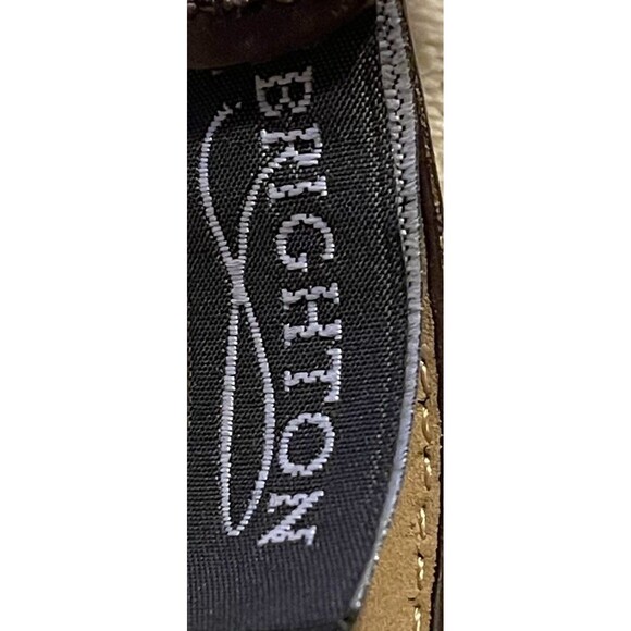 Vintage 90s Brighton Brown Belt Womens Silver Rectangular Concho Buckle Y2K SM main image 4